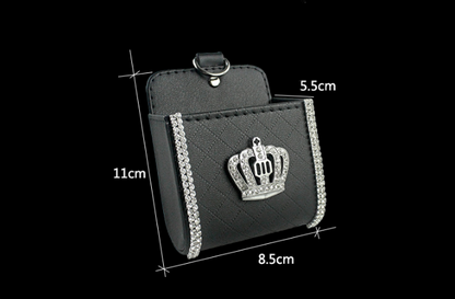 Diamond Crown Car Air Vent Phone Holder and Organizer