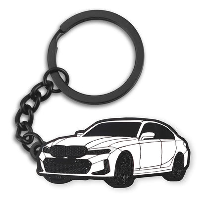 glahorse For BMW M3 Key chain，For BMW M3 Accessories 2019 2022，For BMW M3 320i 328i 328d 330i 330e 335i 340i BMW-3 Series (White)