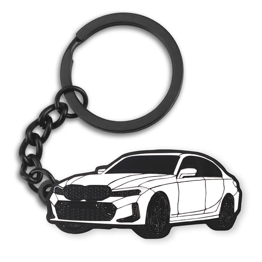 glahorse For BMW M3 Key chain，For BMW M3 Accessories 2019 2022，For BMW M3 320i 328i 328d 330i 330e 335i 340i BMW-3 Series (White)