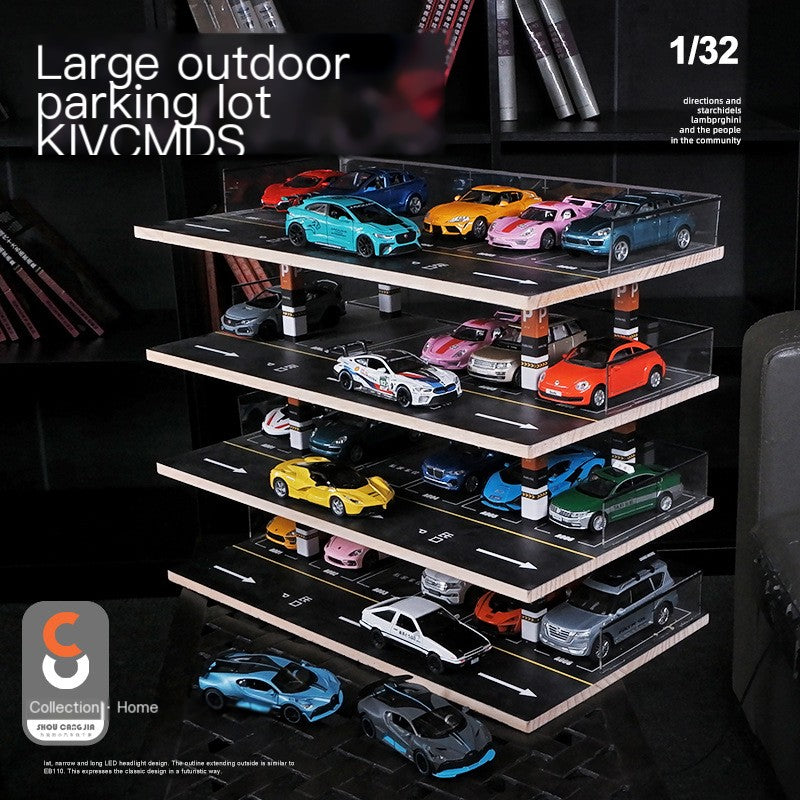 1:32 Large Realistic Parking Garage Model Display Rack 55 x 30 x 46 cm