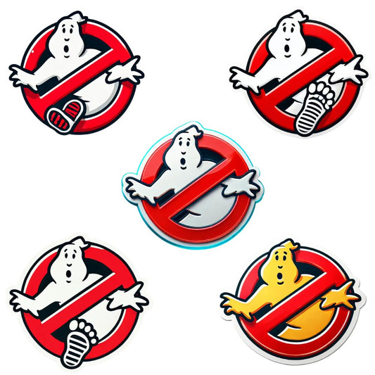 3.1 inch Ghost Busters Sticker – Vinyl Decal for Car Truck  Waterproof sticker for Window and Waterbottle – Pack of 5 Size 3.1