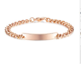 Stainless Steel Couple Cuban Bracelet valentine couple birthday gift