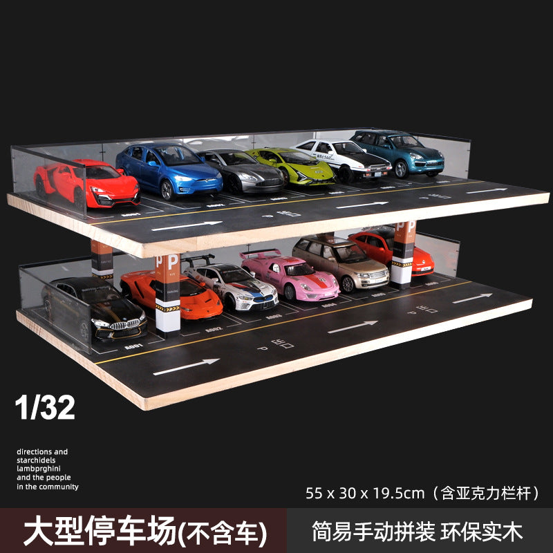 1:32 Large Realistic Parking Garage Model Display Rack 55 x 30 x 46 cm