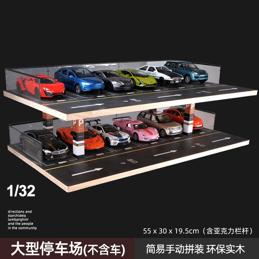 1:32 Large Realistic Parking Garage Model Display Rack 55 x 30 x 46 cm