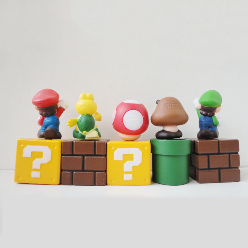 Super Mario Figure Toy Set - 5 Pieces PVC Model