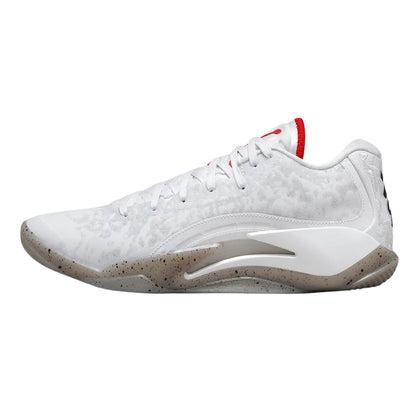 NIKE Jordan Zion 3 Men Shoes (DR0675-106 White/University RED/Cement Grey) Size 8