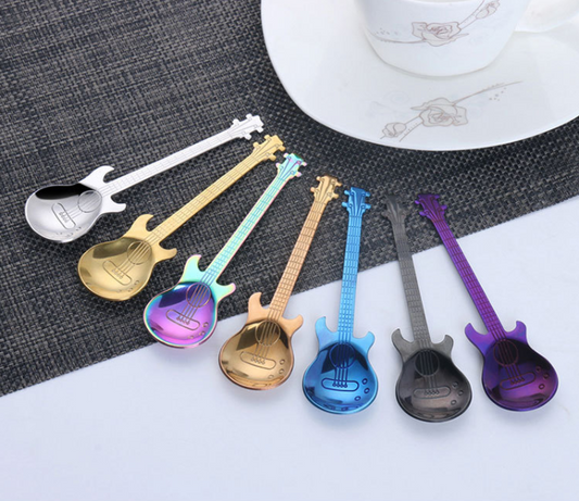 304 Stainless Steel Guitar Coffee Spoon - Creative Gift