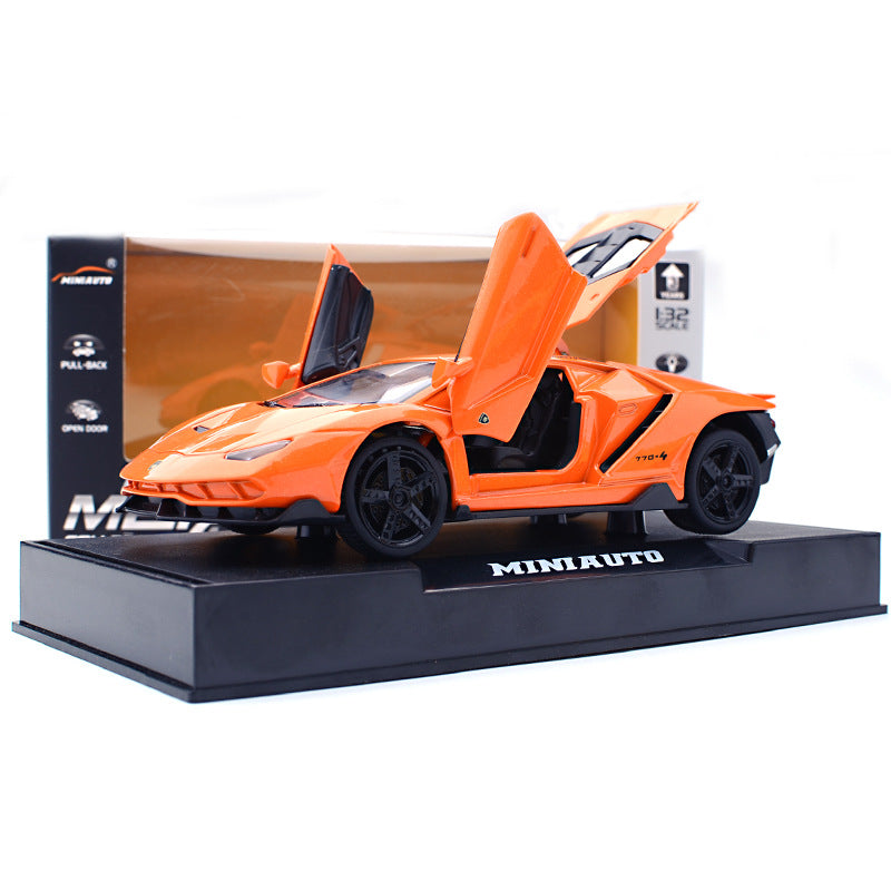 Blue Lamborghini diecast model car lp 770 4 Toy