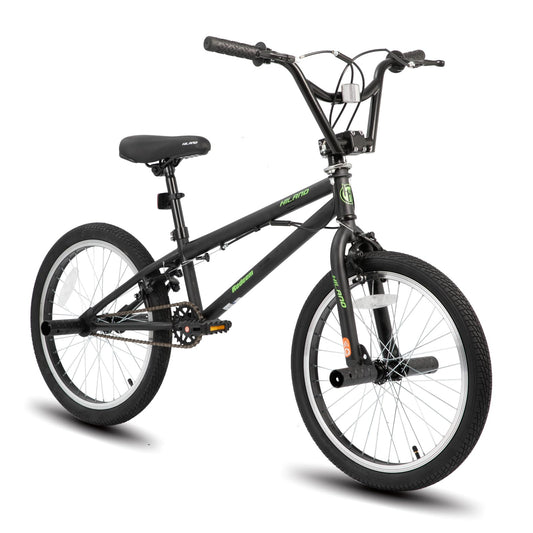 HH HILAND 20 inch Freestyle Kids BMX Bike Beginner-Level to Advanced Riders with 360 Degree Gyro & 4 Pegs Kids Bicycles for Boys Girls White