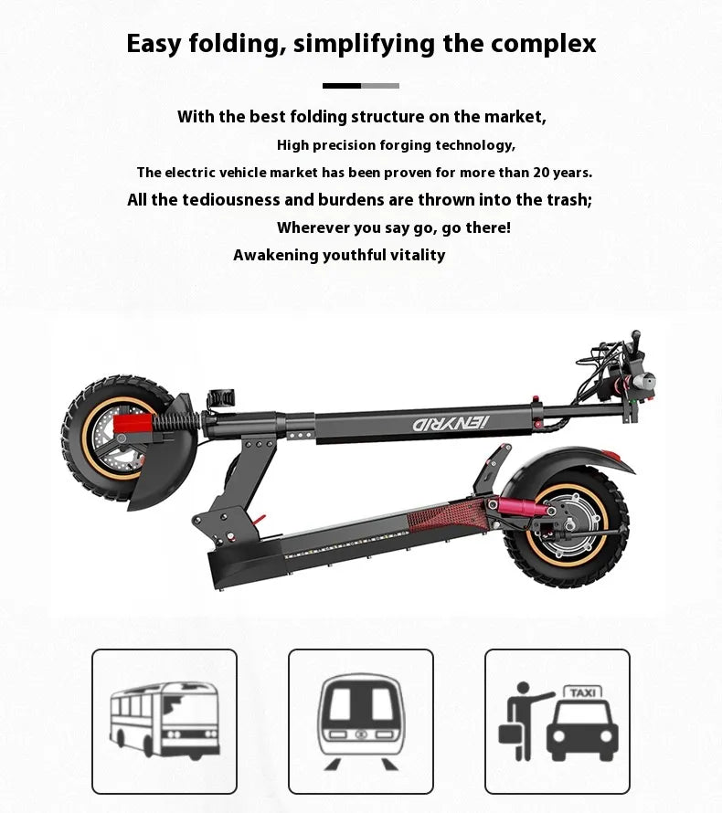 Electric Double Shock Absorber Scooter 25/km 60km range