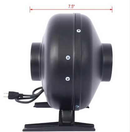 4-Inch Inline Duct Fan for Air Circulation 203 CFM Vent Blower