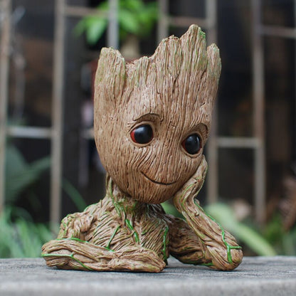 Marvel Groot Guardians of the galaxy Flower Pot Pen Holder Desktop Decoration