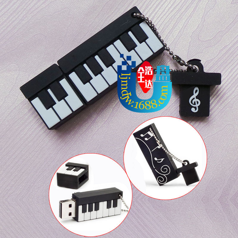 Cartoon 64GB USB Drive - Violin, Guitar, Microphone