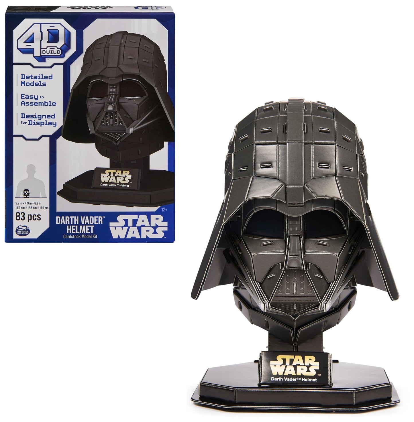 4D Build Star Wars Darth Vader Cardstock 3D Model Kit Star Wars Gifts Star Wars Toys Desk Décor for Star Wars Fans & Collectors Adults & Teens 12+