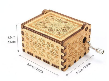 Dragon Ball Wooden Music Box with Hand Crank