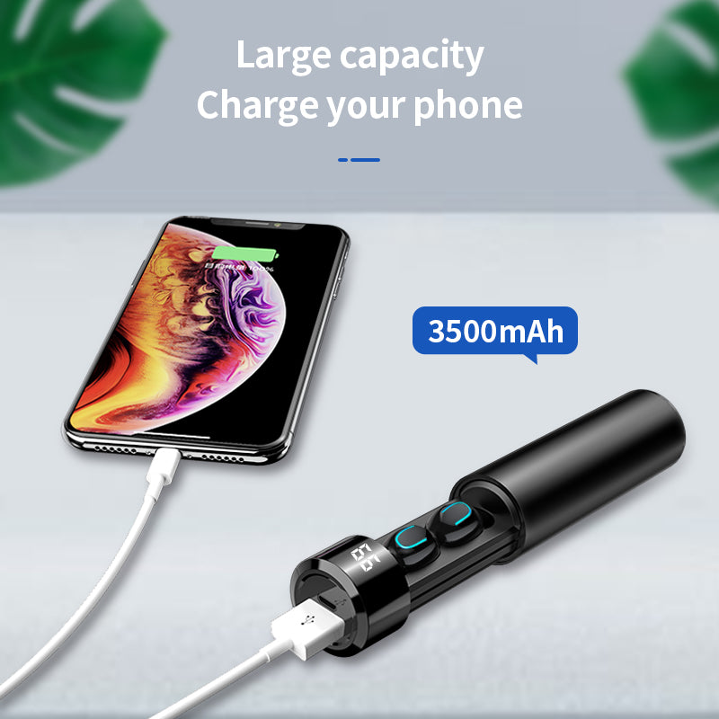 Intelligence Bluetooth 5.0 Noise Reduction Earbuds with Portable Power Bank