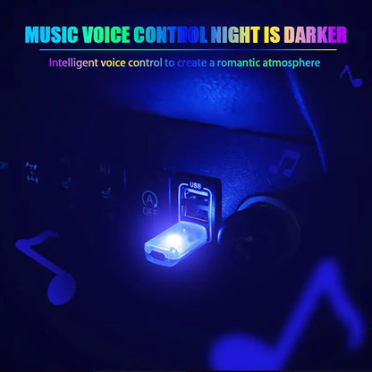 Mini USB LED Car Atmosphere Light for Interior Use