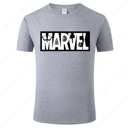 Marvel Printed Cotton Men's T-Shirt - Fashionable Street Style