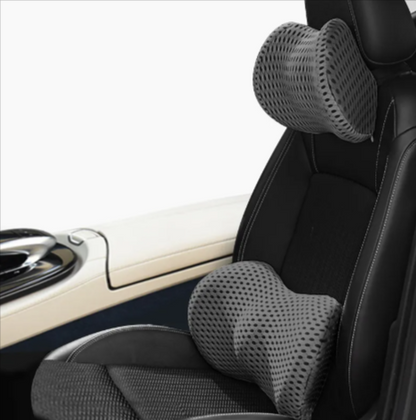 Memory Foam Car Headrest & Lumbar Support Set