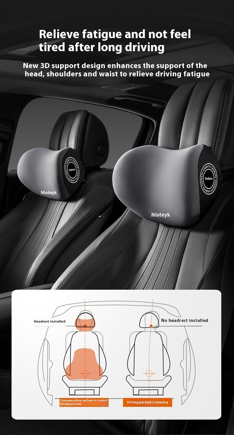 Car Memory Foam Headrest & Waist Cushion
