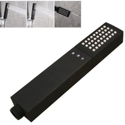Black 3-in-1 High-Pressure Shower Head with Spray Gun