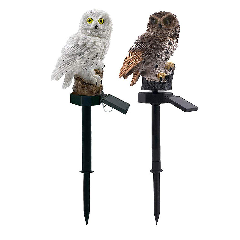 Solar powered Owl shape Garden Lawn Light
