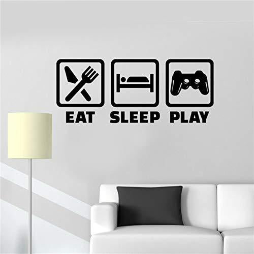 EAT SLEEP PLAY Game Room Wall Decal Decoration 450mm x 50mm