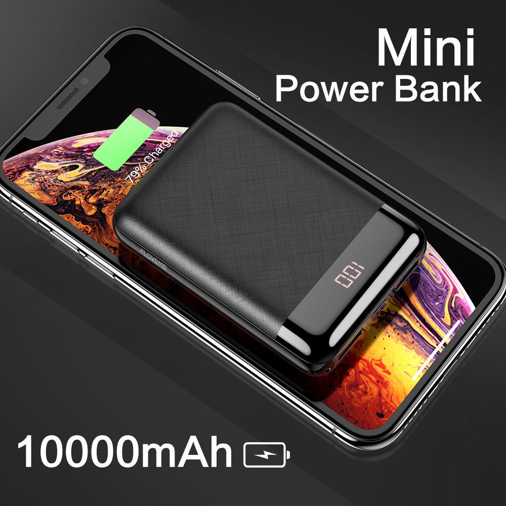 Mini Portable Power Bank 10000 MAH FAST Charging WITH BATTERY DISPLAY