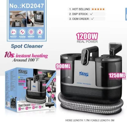 DSP 3 IN 1 PORTABLE Stream Streamer Dust & Stain Removal Vacuum Cleaner 1200W CARPET