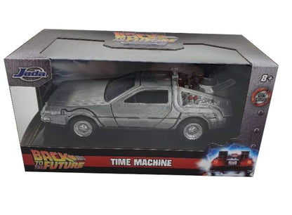 Jada Toys Back to The Future Time Machine 1:32 Die-cast Car Toys for Kids and Adults Silver