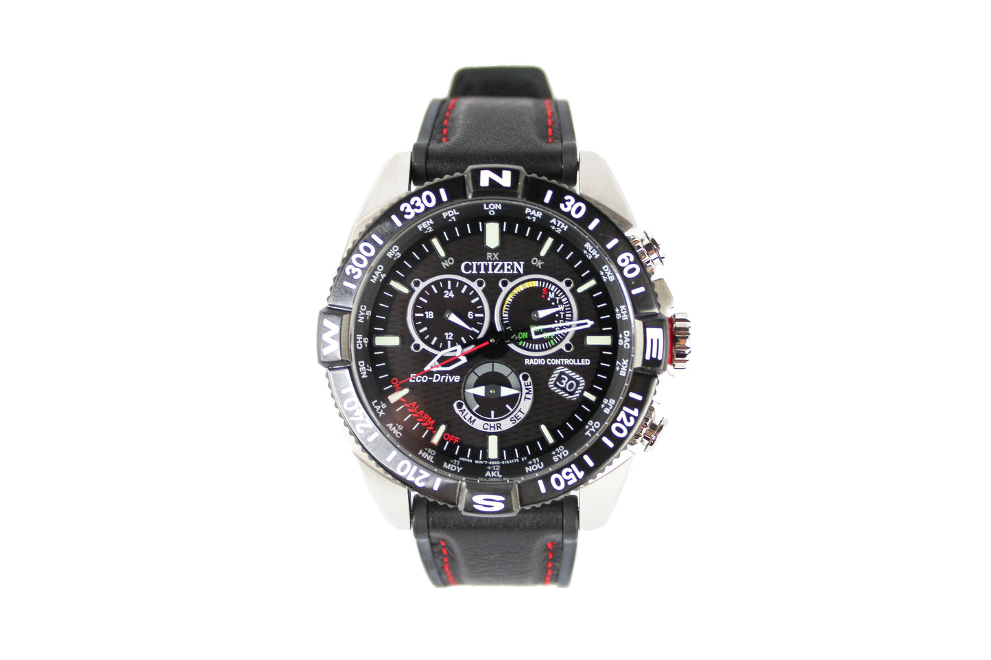 Citizen (CB5841-05E) Promaster Navihawk A-T Eco-Drive Black & Red Wrist Watch