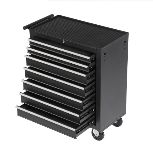 Steel Rolling Tool cart With 7-Drawer Tool Box With Wheels Multifunctional Tool Cart Mechanic Tool Storage Cabinet For Garage, Warehouse, Workshop, Repair Shop