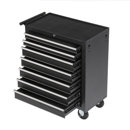 Steel Rolling Tool cart With 7-Drawer Tool Box With Wheels Multifunctional Tool Cart Mechanic Tool Storage Cabinet For Garage, Warehouse, Workshop, Repair Shop