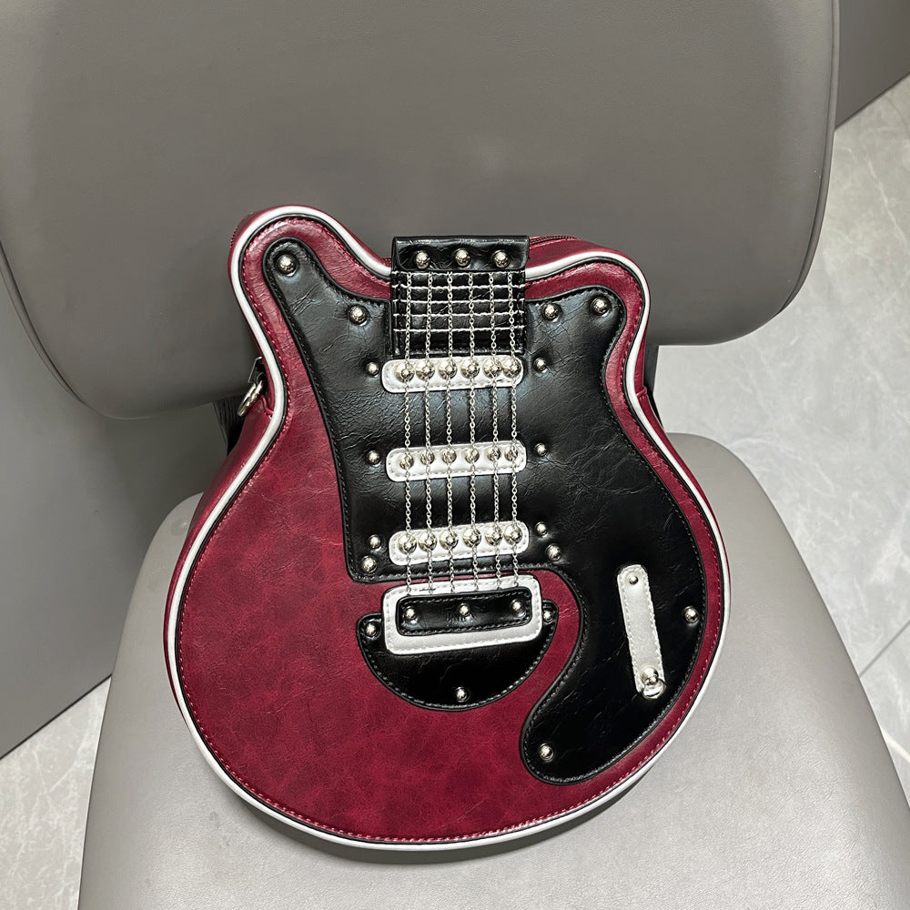 Handcrafted Women's Guitar Shaped Shoulder Bag