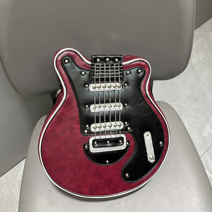 Handcrafted Women's Guitar Shaped Shoulder Bag