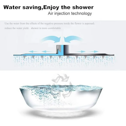 Large Chrome 304 Stainless Steel 8 inches Rainfall Shower Head