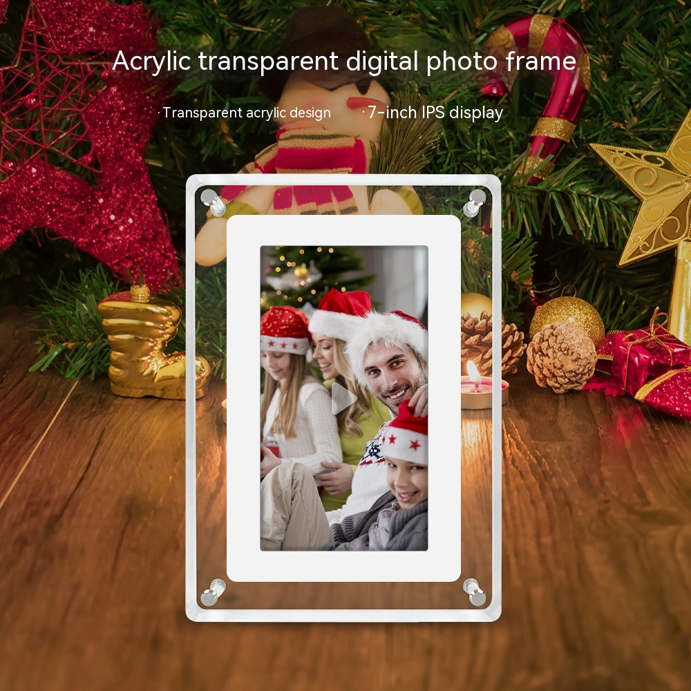 Transparent Photo Frame & Video Player 5inch High Resolution with built in speaker