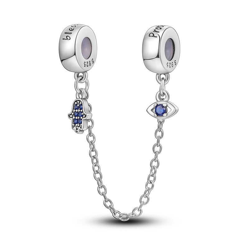 Evil Eye Guardian Copper Plated Silver Pendant