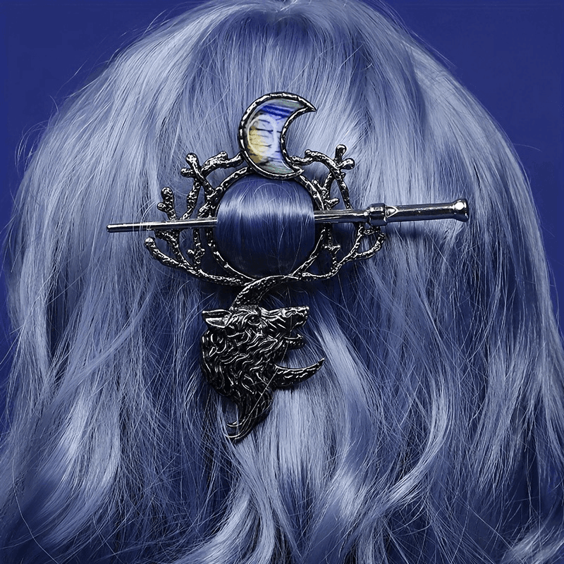 Wolf Moon Vintage  Hair  Pin  (One Piece)