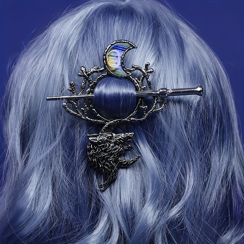 Wolf Moon Vintage Hair Pin (One Piece)