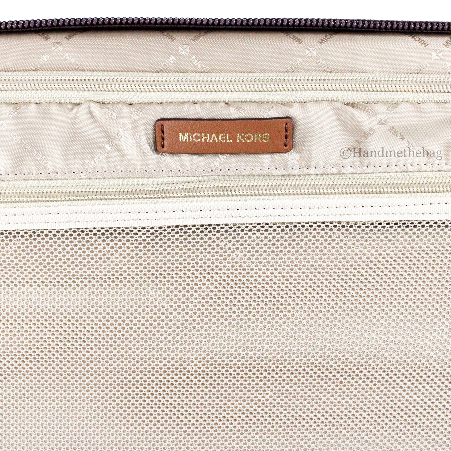 Michael Kors Travel Small Brown Trolley Rolling Suitcase