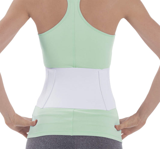 NYOrtho Tapered Abdominal Binder - Firm Compression Wrap - Breathable Stomach Support Post Injury or Surgery - with Contoured Body-Specific Design - 24-30 Inch - Made in USA