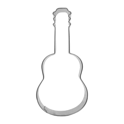 Stainless Steel Guitar Cookie Mold and Stamper