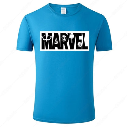 Marvel Printed Cotton Men's T-Shirt - Fashionable Street Style