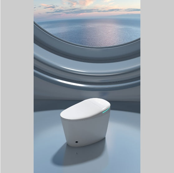 Smart Toilets Heated Seat Dual Automatic Flush Voice Control Foam Protective Cover Smart All-in-One Extended Modern Bidet