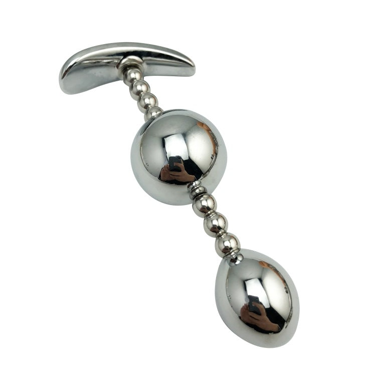Stainless Steel Anal Bead Plug Adult couple Toy