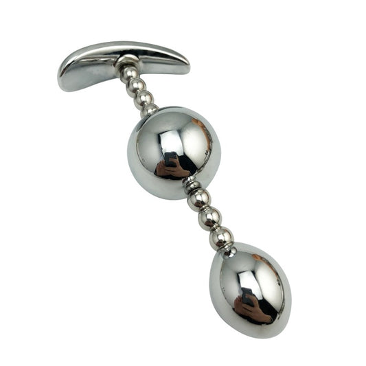 Stainless Steel Anal Bead Plug Adult couple Toy