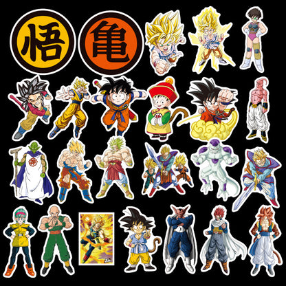 100 Unique Dragon Ball Cartoon Stickers for Luggage