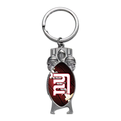 Rico Industries NFL Football New York Giants Sculpted Bottle Opener Keychain -Great Gift Item