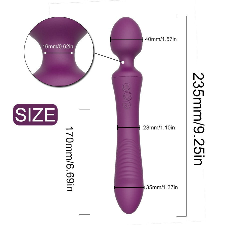 USB Rechargeable Dual-Head G-Spot Vibrator for Adults adult toy massage couple